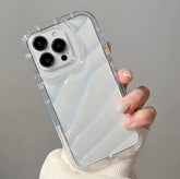 Premium Transparent Wavy Anti-Burst Case – Perfect Fit for iPhone ( 70% Off Today)